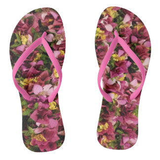 Chanclas Leones de flores rosas hawaianas