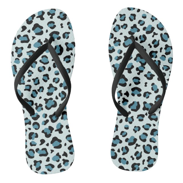 Chanclas Leopard Print, Leopard Spots, Blue Leopard (Plantilla)