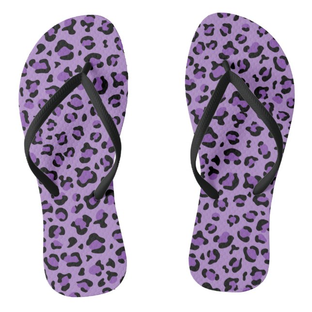Chanclas Leopard Print, Leopard Spots, Purple Leopard (Plantilla)