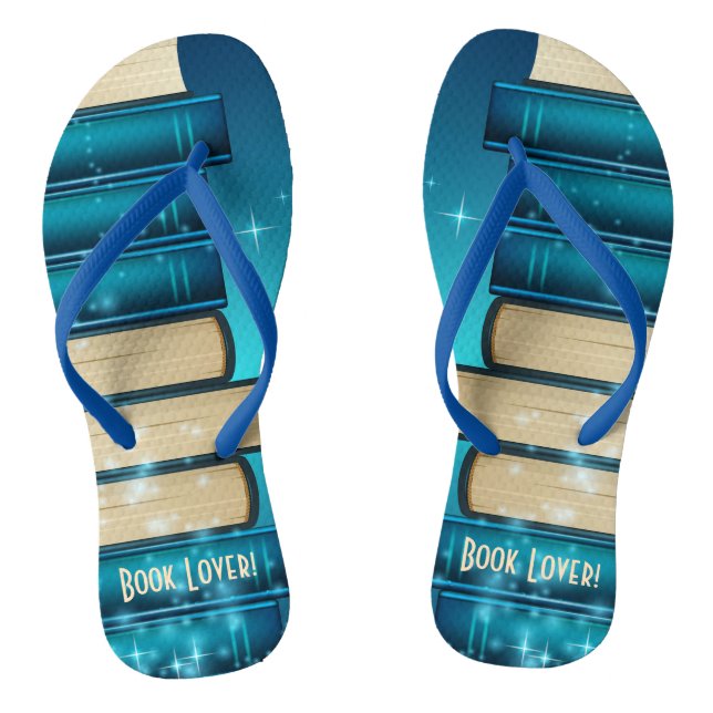 Chanclas Libros apilados Diseño Flip Flops (Plantilla)