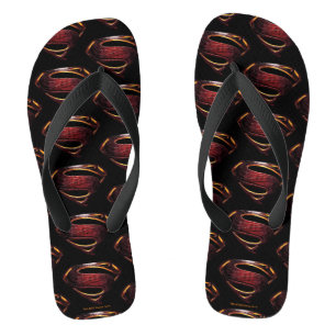 Chanclas Liga de la Justicia Símbolo de superman metálico