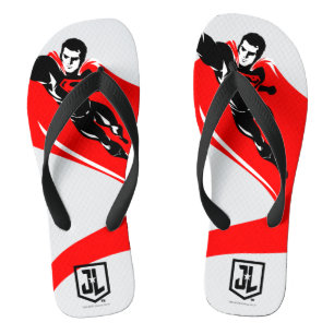 Chanclas Liga de la Justicia Superman Flying Noir Pop Art