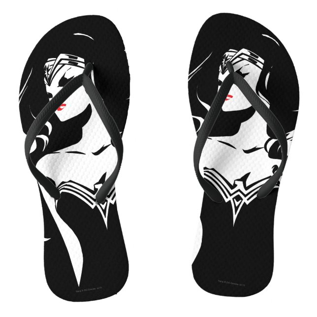 Chanclas Liga de la Justicia | Wonwoman Noir Pop Art (Plantilla)