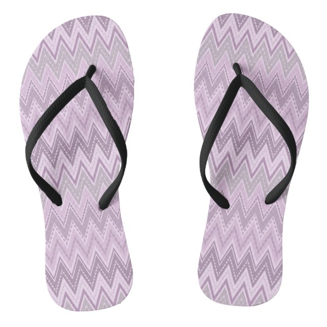 Chanclas Lilac, rosa, zigzag (Plantilla)