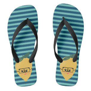 Chanclas Limon Cute Patrón de Rayas