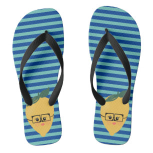 Chanclas Limon Patrón de rayas lindas