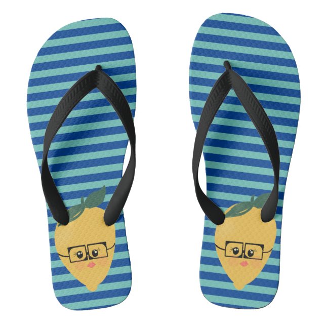 Chanclas Limon Patrón de rayas lindas (Plantilla)