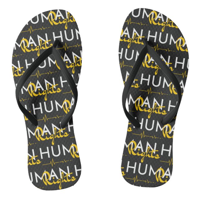 Chanclas Línea de vida para los derechos humanos (Plantilla)