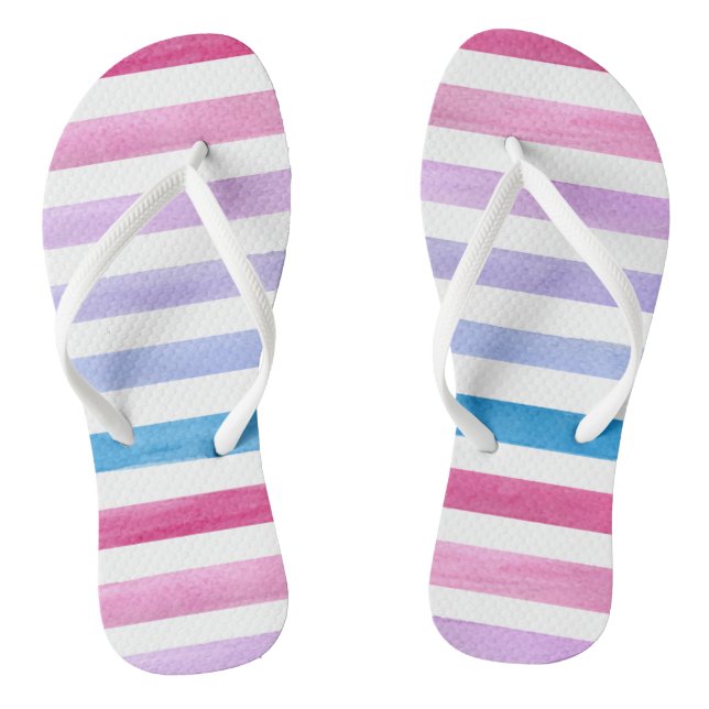 Chanclas Líneas coloreadas (Plantilla)