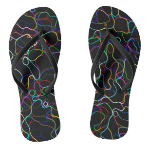 Chanclas Líneas de Neon Multicolor