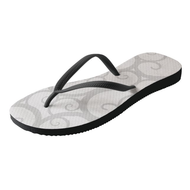 Chanclas Líneas de rizos grises (Angular)