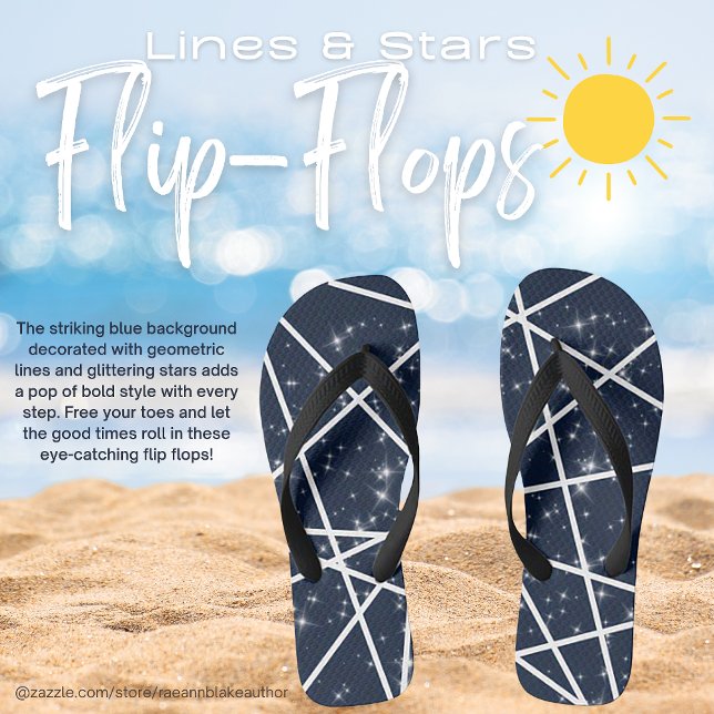 Chanclas Líneas y estrellas rotas (Subido por el creador)