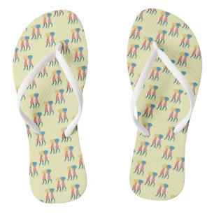 Chanclas Llevando Un Patrón De Píldora