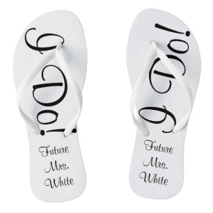 Chanclas ¡Lo Hago! Día de la boda Novia Flip Flops
