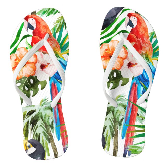 Chanclas Loro tropical (Plantilla)