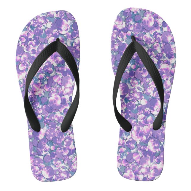 Chanclas Los destellos purpurinas sin foco secuelas shimmer (Plantilla)