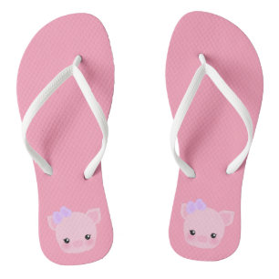 Chanclas Los flips-flopes de las mujeres rosadas de