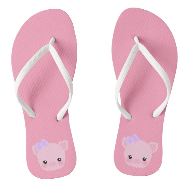 Chanclas Los flips-flopes de las mujeres rosadas de (Plantilla)