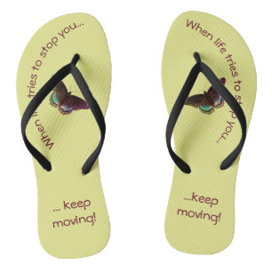 Chanclas Los flips-flopes inspiradores - guarde el moverse