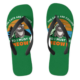 Chanclas los gatos están llamando, y debo irme, mau