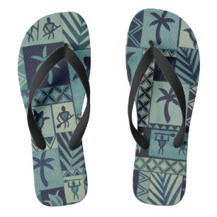 Chanclas Los guerreros del petroglifo hawaiano se vuelcan
