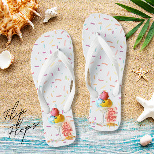 Chanclas Los helados hacen que todo sea mejor playa