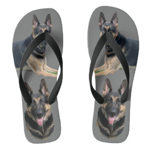 CHANCLAS LOS MAJESTUOSOS FLUJOS DE FLIP DE SHEPHERD ALEMÁN