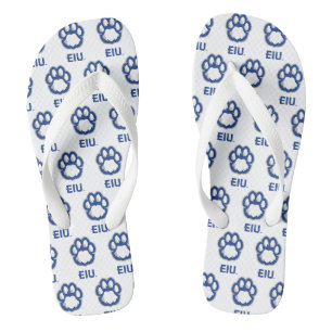 Chanclas Los Panthers de Illinois Oriental Paw Print y EIU