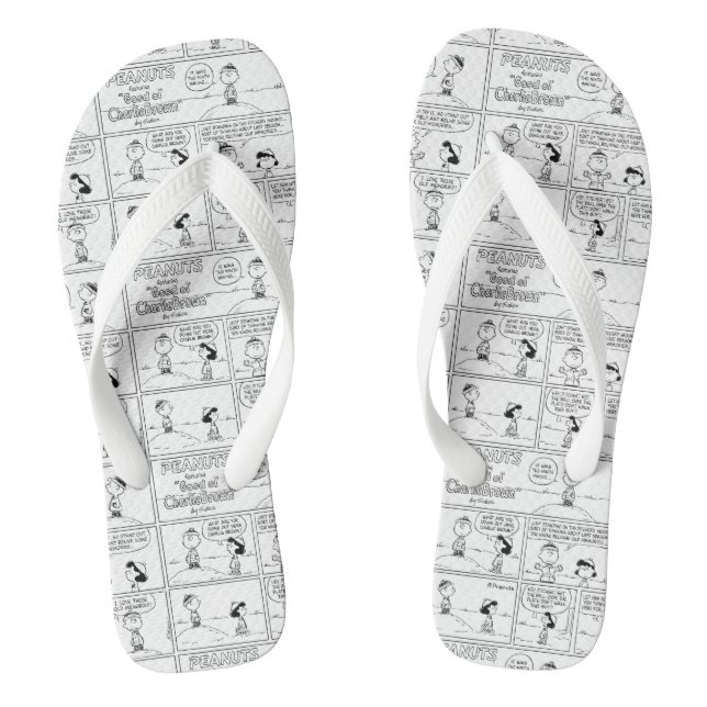 Chanclas Los Recuerdos de Charlie Brown en el hongo del lan (Plantilla)