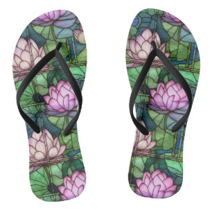 Chanclas Loto de vidrio templado par de flip flops