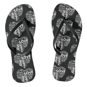 Chanclas Love Joy Inspiration Words Valentine Day