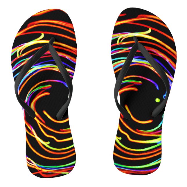 Chanclas Luces en espiral brillan (Plantilla)