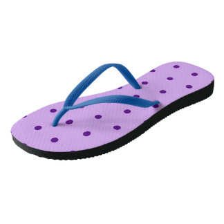 Chanclas Lujoso Lila Púrpura Lunares Lila