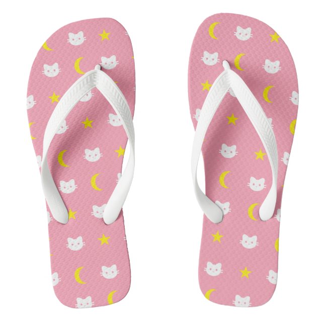 Chanclas Luna De Gato Y Flip Flops De Estrellas (Plantilla)