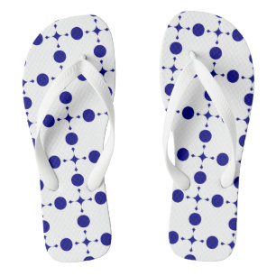Chanclas Lunares Azules de Marinos, Patrón de Lunares, Punt