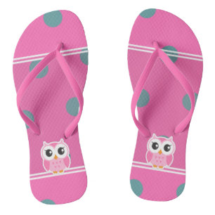 Chanclas Lunares Geniales y Modernos Con Búho Adorable