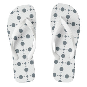 Chanclas Lunares grises, Patrón de lunares, Lunares, Puntea