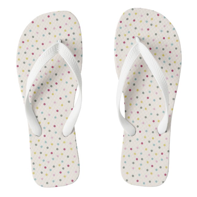 Chanclas Lunares Multicolores (Plantilla)