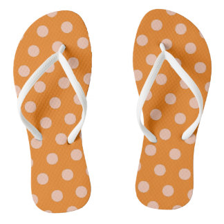 Chanclas Lunares Naranja Melocotón