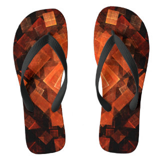 Chanclas Luz de Ventana Cuadrados Geométricos Modernos Arte