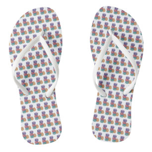 Chanclas Macarones De Arcoiris Cuidados En Acuarela