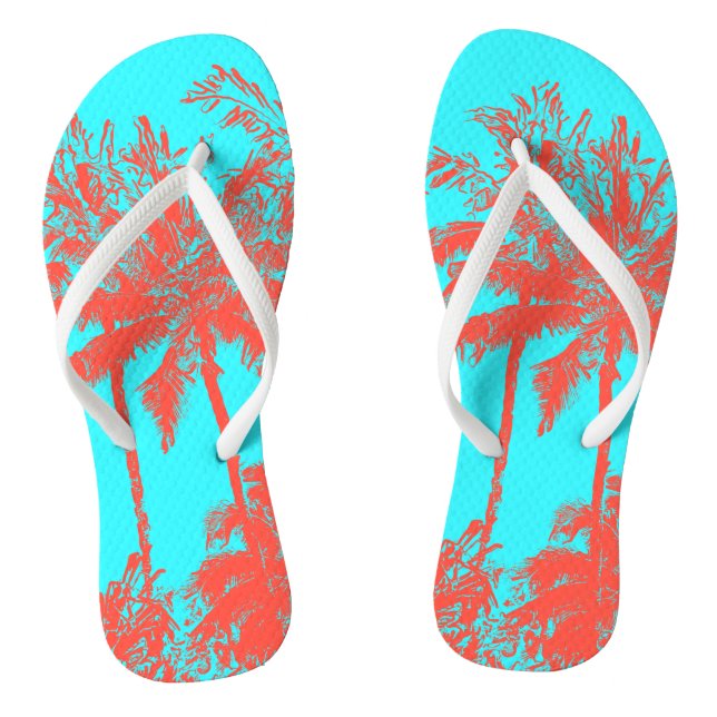 Chanclas Macena Beach Hawaiian Sketchy Palms (Plantilla)