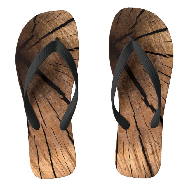 Chanclas madera antigua (Plantilla)