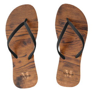 Chanclas Madera Rústica - Sandalias | Zazzle.es