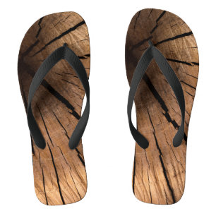 Chanclas madera vieja