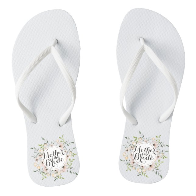 Chanclas Madre de la novia Boda floral Flip Flops (Plantilla)