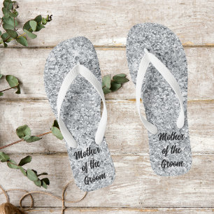 Chanclas Madre del Novio o Novia Brillo de Plata Boda