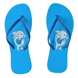 Chanclas Madre delfín amor flip flops
