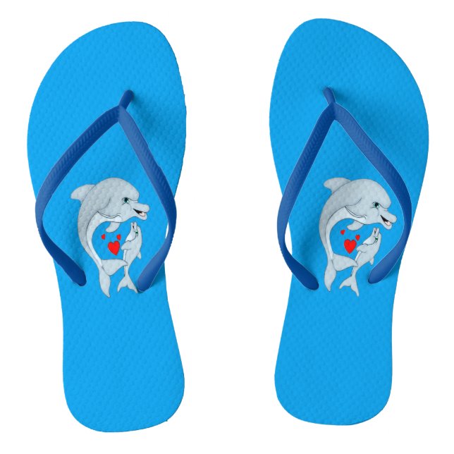 Chanclas Madre delfín amor flip flops (Plantilla)