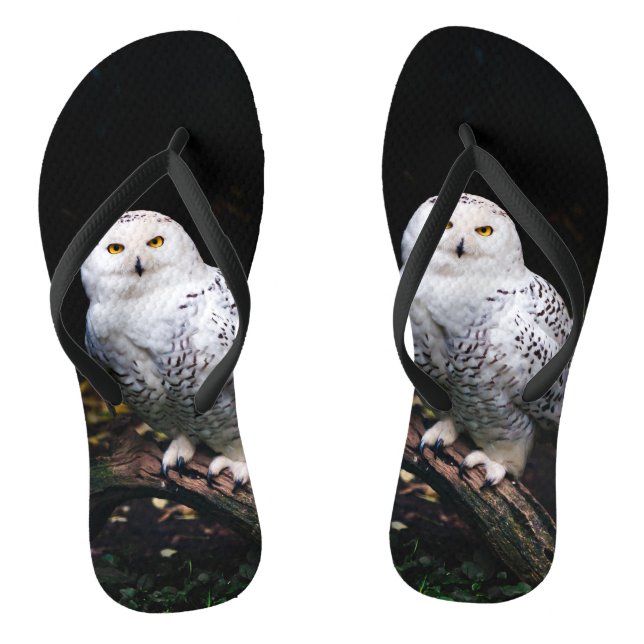 Chanclas Majestuoso búho de invierno (Plantilla)